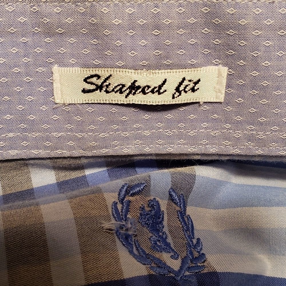 Bugatchi Plaid Button Down Shirt Flip Cuff Shirt - Picture 5 of 8